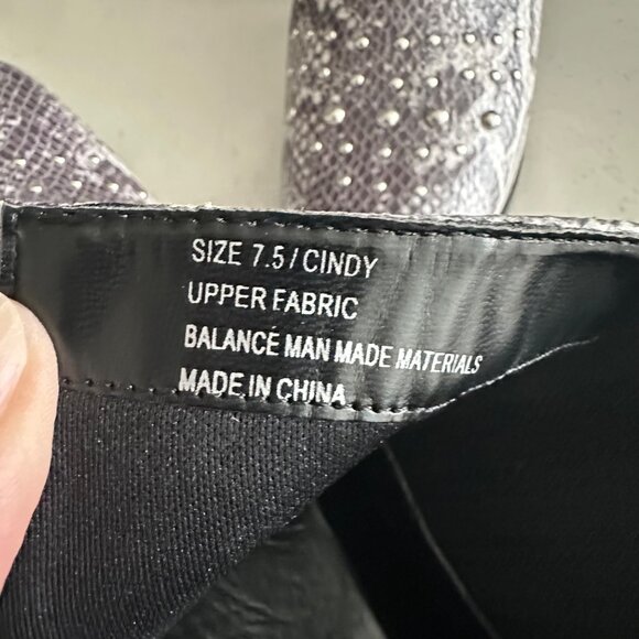 Snake Print Ankle Boots With Studded Straps & Buckles By Jane And The Shoe - Picture 4 of 11